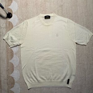 Fendi Men's Ivory Short Sleeve Tee